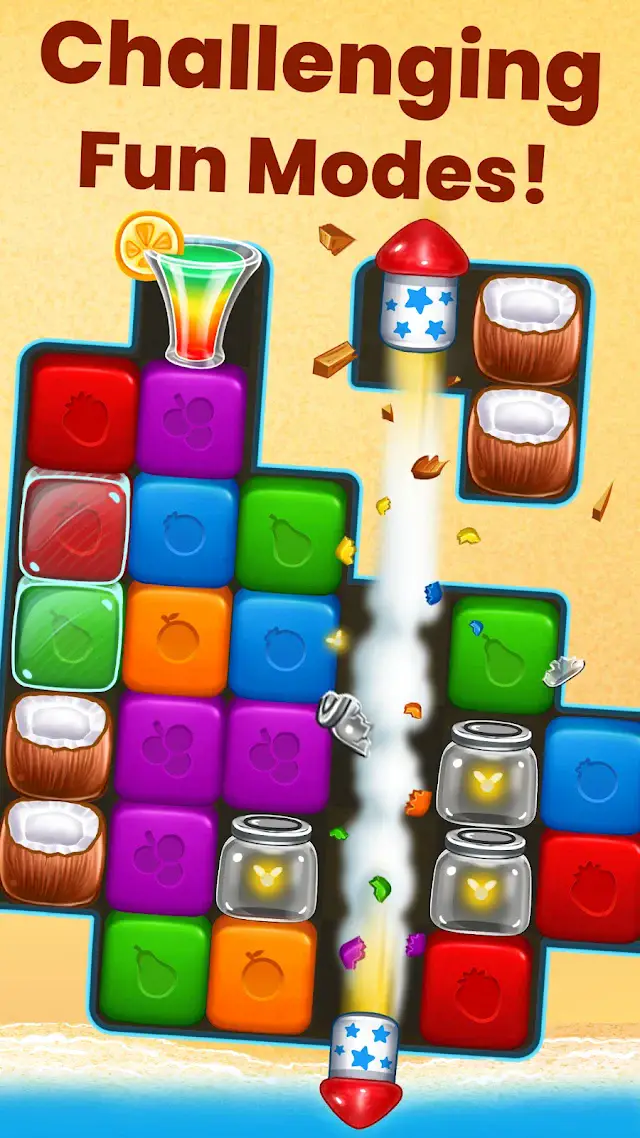 Fruit Cube Blast gameplay screenshot