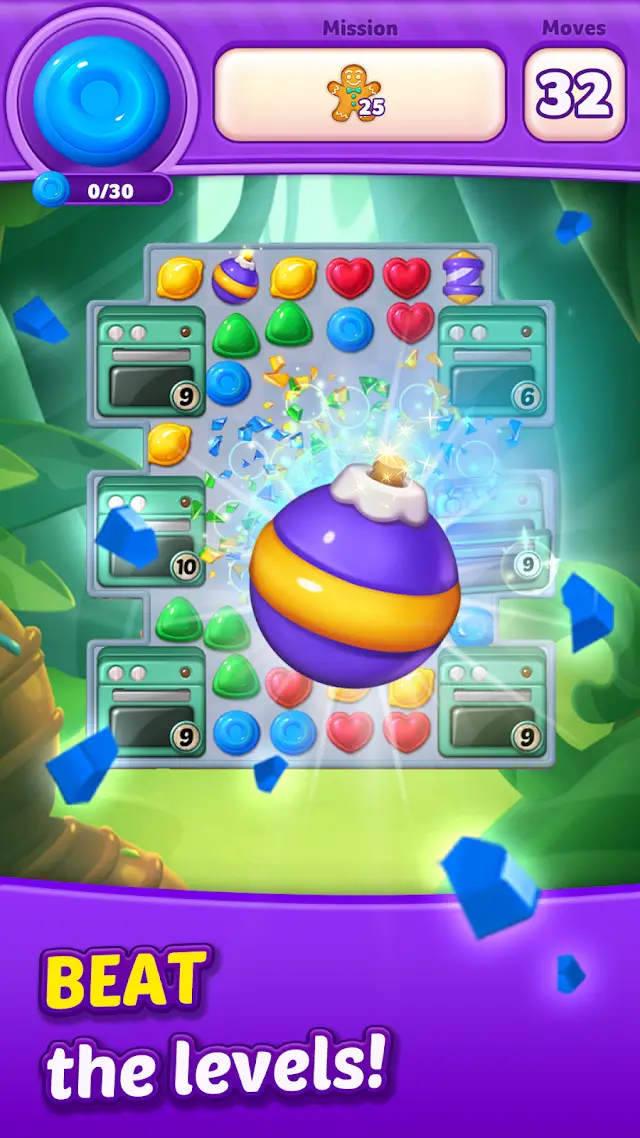 Lollipop 3: Match 3 Puzzles gameplay screenshot