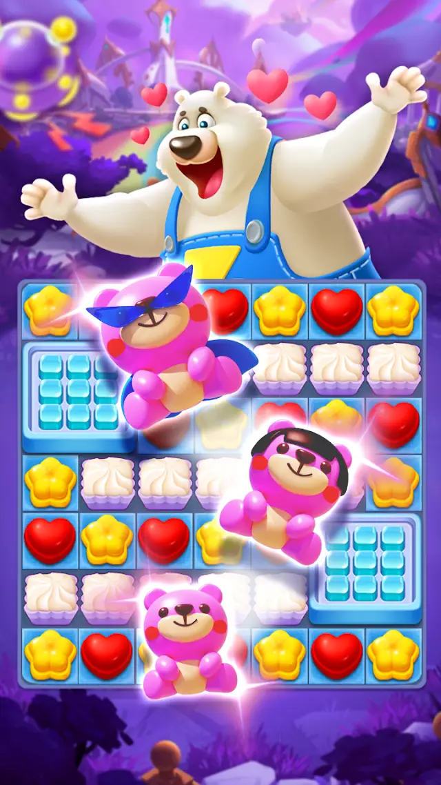Sweet Candy Match: Puzzle Game level board